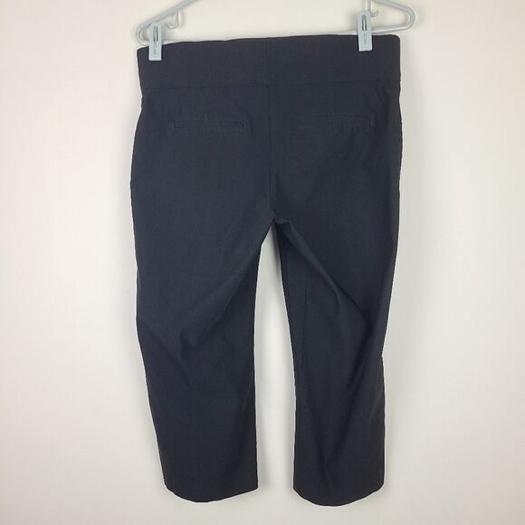 Thyme Maternity Black Cropped Capri Pants Medium - Picture 9 of 15